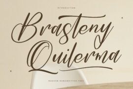 Brasteny Quilerma DEMO VERSION Font Family