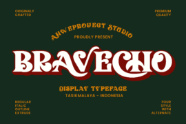 Bravecho Font