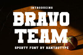 Bravo Team Font