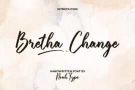 Bretha Change Demo Font