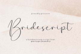 Bridescript Font