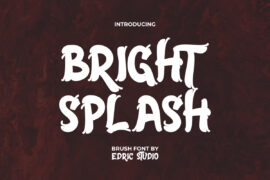 Bright Splash Demo Font