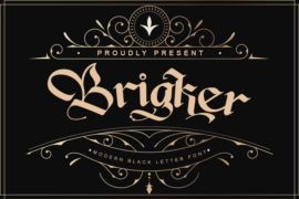 Brigker-personal use Font