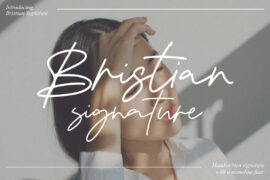 Bristian Signature Font