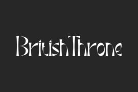 British Throne Demo Font Family