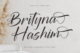 Brityna Hashim DEMO VERSION Font Family