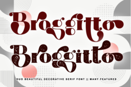 Broggitto Personal use Font Family