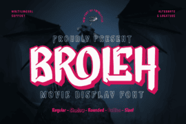 BROLEH Trial Font