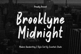 Brooklyne Midnight Font Family