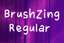 Brushzing Font