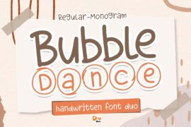 Bubble Dance Monogram Font