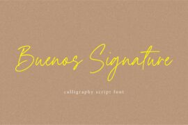 Buenos Signature Font