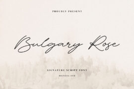 Bulgary Rose Font