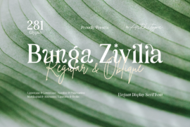 Bunga Zivilia Font