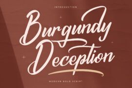 Burgundy Deception DEMO VERSION Font Family