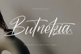 Butnekia DEMO VERSION Font Family