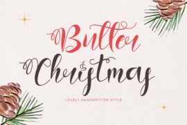 Butter Christmas Font