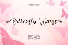 ButterflyWingsDemo Font