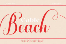 Cable beach Font