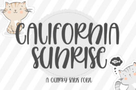 California Sunrise Personal Use Font