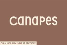 Canapes Font