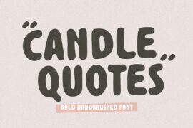 Candle Quotes Font