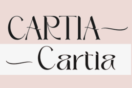Cartia – Personal use Font