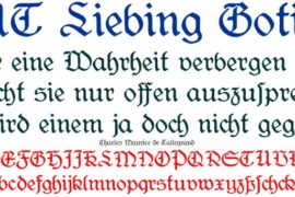 CAT Liebing Gotisch Font