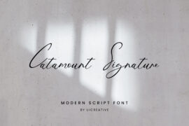 CatamountSignature Font