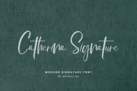 CatherinaSignature Font