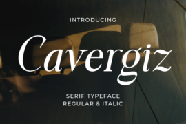 Cavergiz Font Family