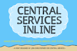 Central Services Inline Font