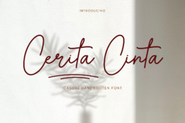Cerita Cinta Font
