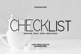 Checklist Demo Font Family