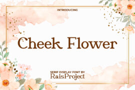 Cheek Flower Demo Font