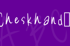 Cheskhand1 Font
