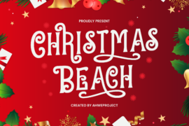 Christmas Beach Font