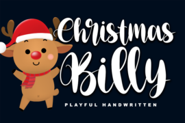 Christmas Billy-Personal use Font