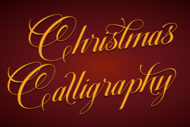 Christmas Calligraphy-Personal Font