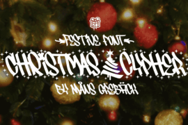 Christmas Cypher PERSONAL Font Family