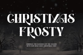 Christmas Frosty – Personal use Font