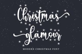 Christmas glamour – Personal us Font