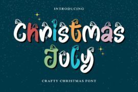 Christmas July – Personal Use Font