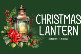 Christmas Lantern Font