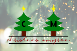 Christmas Monogram Font Family