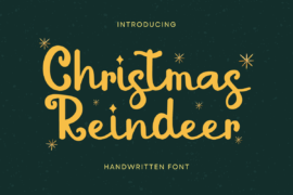 Christmas Reindeer Font