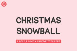 Christmas Snowball Font