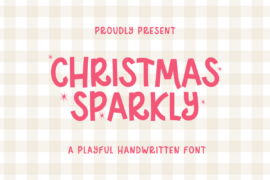 Christmas Sparkly Font