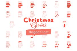Christmast Gloves Font