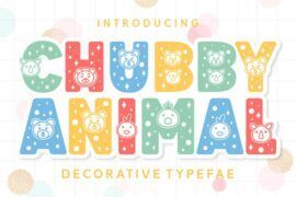 Chubby Animal Font